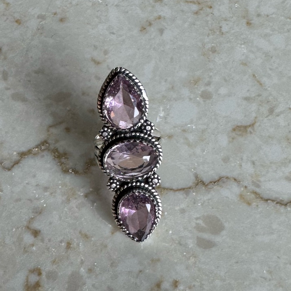 NWOT Sundance Wildflower Embrace Ring, Pink Kunzite, Sterling Silver - Picture 4 of 9